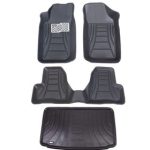 کفپوش سه بعدی پژو 207 هاچبک لب برگردان مدل اکو به همراه کفپوش صندوق ماهوت