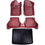 کفپوش پنج بعدی پژو 207 صندوقدار مدل چرم amبه همراه کفپوش صندوق ماهوت