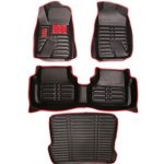 کفپوش پنج بعدی دنا پلاس نوار قرمز به همراه کفپوش صندوق مدل چرم am