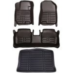 کفپوش پنج بعدی هیوندای i20 همراه با کفپوش صندوق مدل am چرم