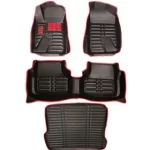 کفپوش پنج بعدی سمند سورن نوار قرمز به همراه کفپوش صندوق مدل چرم am