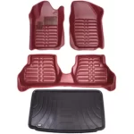 کفپوش پنج بعدی پژو 207 هاچبک مدل چرم پنج بعدی به همراه کفپوش صندوق ماهوت