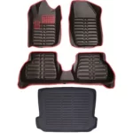 کفپوش پنج بعدی رانا نوار قرمز به همراه کفپوش صندوق مدل am