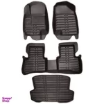 کفپوش پنج بعدی خودرو مناسب برای جک J4 به همراه کفپوش صندوق