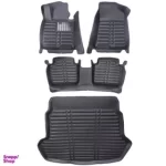 کفپوش سه بعدی خودرو مدل AM مناسب برای اپتیما به همراه کفپوش صندوق