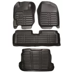 کفپوش پنج بعدی خودرو مدل LS مناسب برای شاهین به همراه کفپوش صندوق پلی